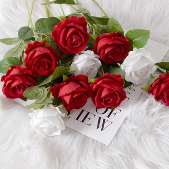 1 ADET Yapay Gül Çiçek sevgililer Günü Düğün Parti Dekorasyon DIY Ev Masaüstü Vazo Çiçek Düzenleme