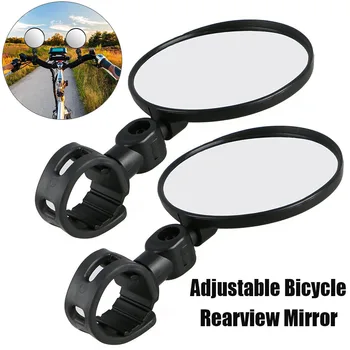 1 Adet Yeni Ayarlanabilir Bisiklet Dikiz Aynaları Evrensel Bisiklet Gidon Aynalar Açık Bisiklet Aksesuarları sürüş donanımları