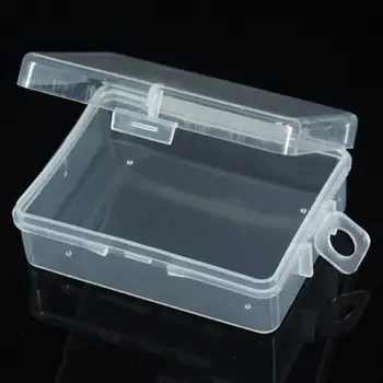 1 Adet Şeffaf Plastik şeffaf saklama kutusu Enkaz Toplamak Konteyner Durumda Kapaklı Önemsememek Parçaları Araçları saklama kutusu Takı Ekran