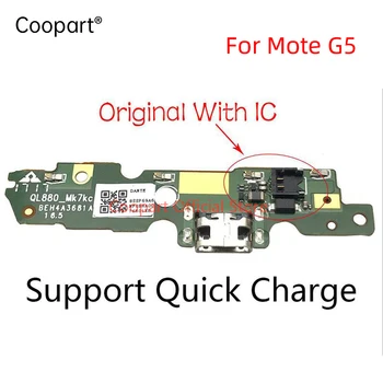 10 Adet / grup Motorola Moto G5 XT1672 XT1676 USB 5Pin Konektörü Şarj Kurulu şarj Dock Bağlantı Noktası Flex Kablo Yedek Parçaları