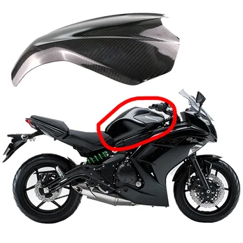 100 % Tam Kuru 3K Karbon Fiber depo kapağı Motosiklet Aksesuarları Parçaları Fairings Kukuletası Kiti İçin Kawasaki Ninja 400 2018 2020 2022