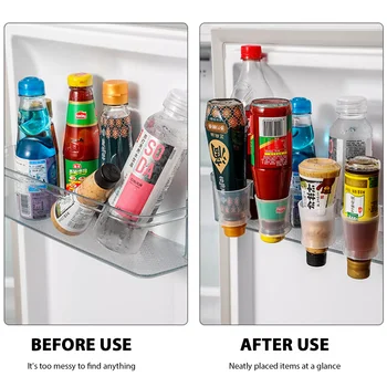2 adet saklama kutusu Buzdolabı İçin Yan Kapı Asılı çeşni şişesi Rafı Sirke Organizatör Mutfak Aksesuarları 66cy