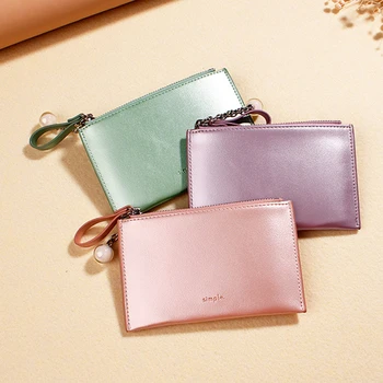 2021 Lazer Renkli bozuk para çantaları Bayan Deri Katlanır kart tutucu Çanta Kılıfı Yeni Sıcak Kadın Kısa Küçük bozuk para cüzdanı Cüzdan