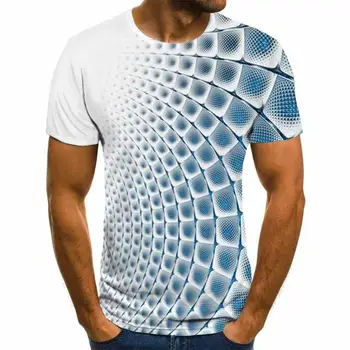 2022 Yaz Üç Boyutlu 3D Vortex T-shirt Erkek Kadın Moda 3D T Shirt Kısa Kollu Harajuku Hip Hop Sevimli Tshirt