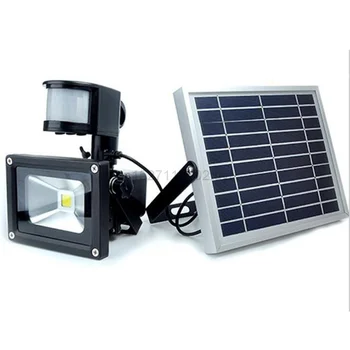 4 adet / grup 20 w LED Güneş Projektörler Bahçe Lamparas PIR Hareket Sensörü Solares Spot Sel Lambası