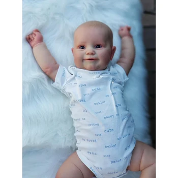 50/60CM El Boyama Maddie Tatlı Yüz Yeniden Doğmuş Bebek Bebek Popüler El çizim Saç Gerçek Yumuşak Dokunmatik Sevimli Bebek