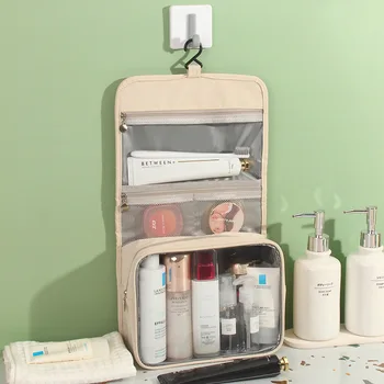 Büyük kapasiteli saklama çantası ıslak kuru ayırma kozmetik fermuarlı kese banyo gerekliliği tuvalet organize ambalaj ev