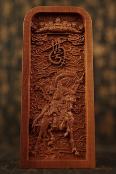 Eski hünnap ağacı, Guan Gong jetonu, Guan Sheng imparator jetonu, kabartma, Wu, zenginlik tanrısı-Guan Gong jetonu, Taocu sihirli silah