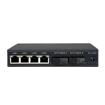 Fabrika Oem / odm Poe Anahtarı 4 8 16 24 Port 10/100 m Ethernet Fiber Anahtarı Poe Gigabit 2 Sfp Portu İle