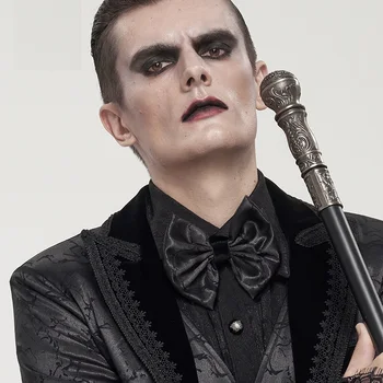 Goth Sonbahar Kış Yeni Jacquard Yay Trendy Casual Erkek Papyon Kravat 
