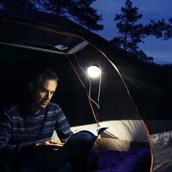 Güneş çadır lambası açık Kamp fener ayarlanabilir ışık Güç bankası
