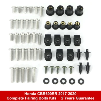 Honda İçin Fit CBR600RR 2017 2018 2019 2020 Komple Tam Fairing cıvataları Kiti Fairing Klipler Hız Somun Vidaları Paslanmaz Çelik