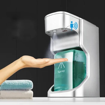 Işık Lüks Otomatik sensörlü sabunluk Dağıtıcı Akıllı Sprey Kızılötesi Sensör şampuanlık Banyo Aksesuarları WC Aksesuarları