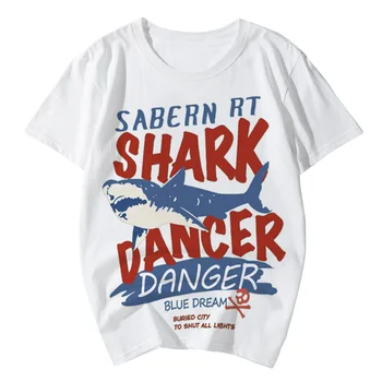 Jaws T shirt Film Köpekbalığı 3D Baskı Sokak Erkek Kadın Moda Büyük Boy Gömlek Çocuklar Erkek Kız Hip Hop Tees Tops erkek gömleği Camisetas