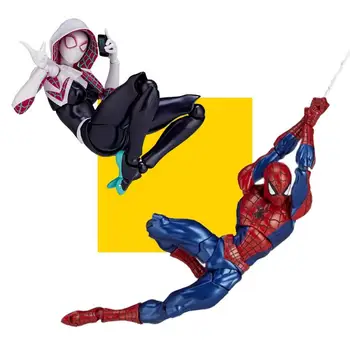 Kaiyodo Marvel İnanılmaz Örümcek Adam Örümcek Adam Gwen Hareketli Yamaguchi Annime Shf Action Figure Koleksiyon Modeli Heykelcik Çocuk Oyuncakları