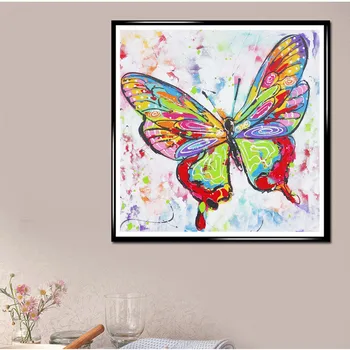 Kelebek Desen 5D DİY Elmas Boyama Çapraz Dikiş Kitleri Elmas Sanat Kristal Mozaik Nakış Boyama Ev Dekorasyon Hediye