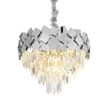 kristal ışık küre bakır noel topları tavan asılı lambalar kristal salle bir yemlik led tasarım lamba e27 kolye ışık