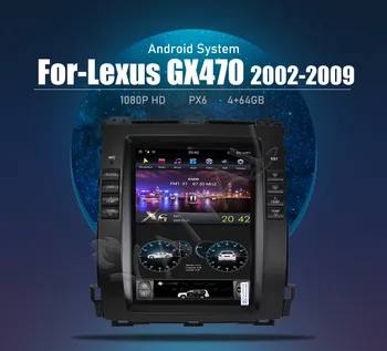 Lexus için GX470 Toyota Land Cruiser Prado 120 2002-2009 Araba Radyo Stereo Multimedya Oynatıcı Carplay oto GPS navigasyon başkanı Ünitesi