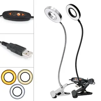 Masa lambaları LED Kelepçe masa lambası Kısılabilir Okuma Lambası Göz Bakımı USB Masa Lambası LED Başucu Lambası Bebek Gece ışıklı uyarı işareti