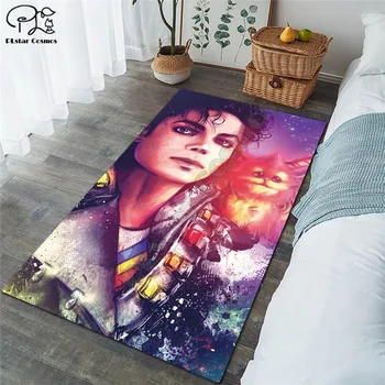 Michael Jackson halı Kare Kaymaz Alan Kat Mat 3D Halı kaymaz Mat Yemek Odası Oturma Odası Yumuşak yatak odası halısı style-01