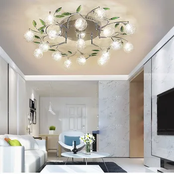 Modern basit kristal lamba yuvarlak K9 yaratıcı atmosfer yatak odası çalışma yemek odası ışıkları tavan ışık tavan lambası led LO8101