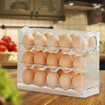 Mutfak Yumurta Konteyner Tutucu Geri Dönüşümlü Ev Yumurta Kapları Kutuları Özel amaçlı Araçlar Buzdolabı Yan Kapı