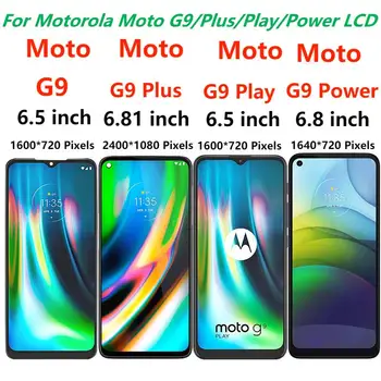 Orijinal AMOLED Motorola Moto G9 Oyun G9 Artı G9 Güç G9 Çerçeve İle lcd ekran dokunmatik ekran digitizer Değiştirme