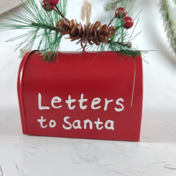 Posta kutusu Süs Taşınabilir Güzel Noel Ağacı Kolye Şeker Hediye Kutusu Organizatör için Parti Noel Ağacı Asılı Posta Kutusu Tasarım