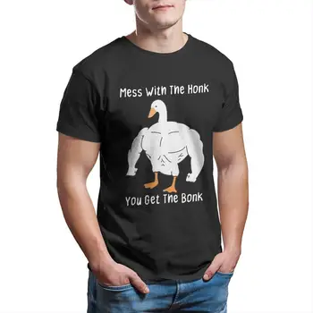 Rahat Komik İsimsiz Kaz erkek t-shirtü Crewneck Pamuklu T Shirt Oyun Macera Kısa Kollu Tees Yeni Varış Giyim