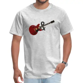 Rock & Roll Gitar O Boyun Üst T-Shirt Anneler Günü Tees Kollu Satılık Pamuk Yaz T Gömlek Normal Adam Hibe