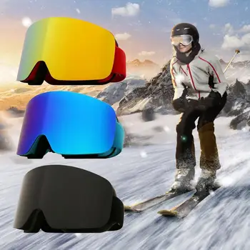 Snowboard Gözlüğü Serin kaymaz Anti-sis Anti-Sis Koruyucu Kar Gözlüğü Gençler için motosiklet gözlüğü Kayak Gözlüğü