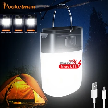 Taşınabilir Led su geçirmez kamp feneri 3 modları mıknatıs kanca ışıkları açık gece acil aydınlatma çalışma lambası dahili pil