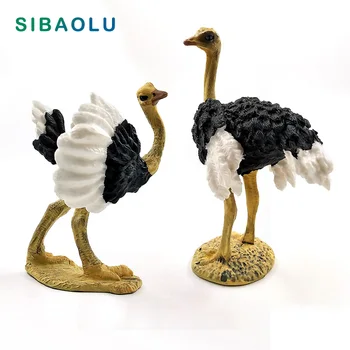 Yapay Deve Kuşu Simülasyon modeli Hayvan heykelcik ev dekorasyonu modern Pvc oyuncak peri bahçe dekorasyon aksesuarları minyatür 
