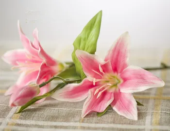 Yapay çiçekler Yeni stil varış zambak parfüm yapay çiçek ipek çiçek yemek masası çiçekler
