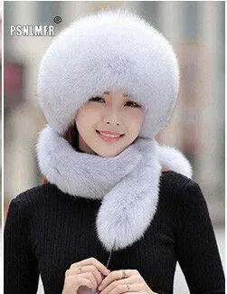 Yeni Coming Chic Süper Rahat Kış Şapka Kadınlar için En Yüksek Kalite Sevimli Gerçek Rex Tavşan Rakun Kürk Çift Seçeneği kadın Kürk Şapka