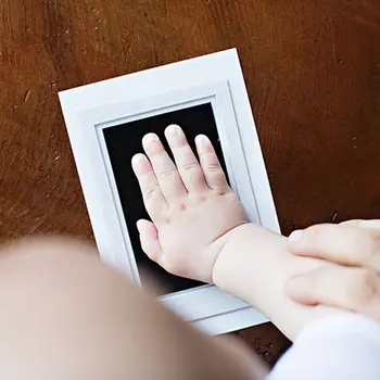 Yeni Güvenli Toksik Olmayan Bebek Handprint Künye Kiti Bebek Hediyelik Eşya Yenidoğan Ayak Izi ınkpad Mini Kutusu Hediyeler Bebek Bakımı