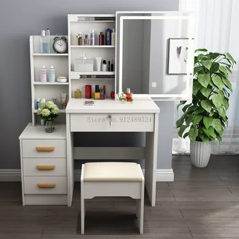 Yeni modern minimalist yatak odası tarak ayna soyunma sandalye entegre dresser vanity masa penteadeira dressers yatak odası için