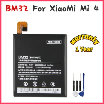 Yeni yelping BM32 Telefonu Pil Için Xiao mi mi 4 mi 4 pil uyumlu yedek Piller 3080 mAh Ücretsiz Araçlar