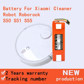 YENİ 5200mAh XJT2P4S5200 Pil Xiaomi Robot Temizleyici Roborock S50 S51 S55 Pil Takip Numarası İle
