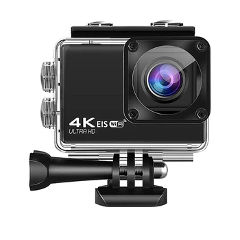 YENİ Anti-Shake Eylem Kamera H10 4K / 60FPS 20MP WİFİ 2.0 İnç LCD 170D Sualtı Su Geçirmez Uzaktan Kamera Kask Video