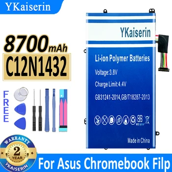 YKaıserin Pil İçin Asus Chromebook Flip C100PA C100PA-3J C100PA-DB01 C100PA-DB02 8700mAh Pil