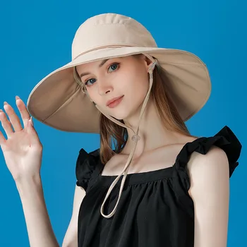 Çocuk Kız UPF 50 + güneş şapkası Yaz Kova Şapka UV Güneş Koruma Klasik Ayarlanabilir Geniş Ağız Açık Rahat Seyahat Şapka