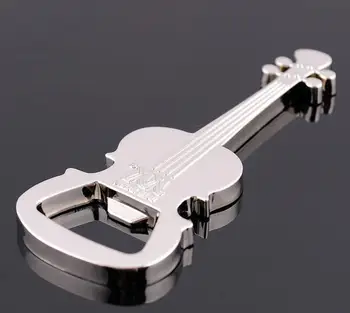Özgünlük Keman şişe açacağı Metal Anahtar Toka Taşınabilir Mutfak Aracı Düğün Parti Favor Gitar Şarap Açacakları Toptan