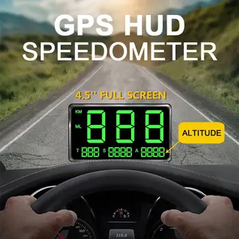 Dijital GPS Kilometre Araba HUD HEAD Up Display KM / H MPH Hız Göstergesi Aşırı Hız Alarm Sistemi için Evrensel Motosiklet Kamyon